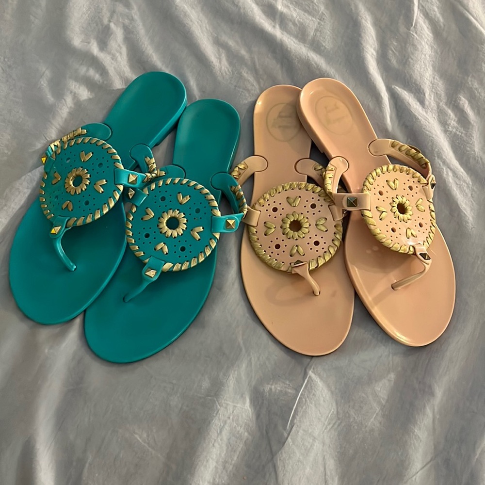 Jack Rogers jelly sandals!